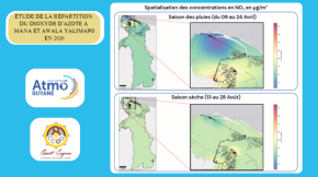 Répartition du Dioxyde d’Azote à Mana et Awala-Yalimapo 2026