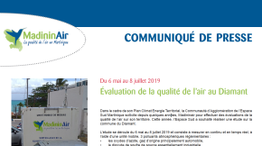07/05/19 - Évaluation de la qualité de l’air au Diamant