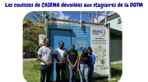 ATMO Guyane fait découvrir ses coulisses aux stagiaires de la DGTM