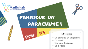 Fiche bricolage N°4 : Fabrique un parachute