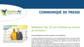 21/08/2019 - Madininair fête 20 ans d’activité au service du territoire