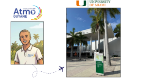 Immersion de Louis, Ingénieur d’études à Atmo Guyane, à l’Université de Miami